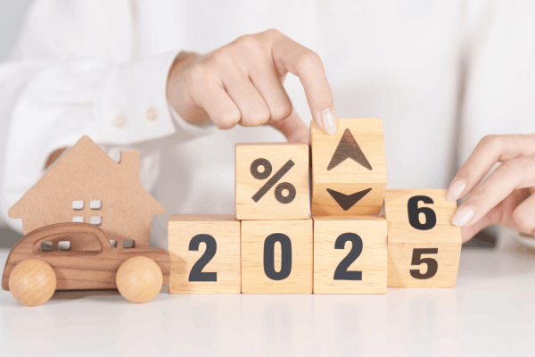 Bonus depreciation changes 2026 illustrated with wooden blocks showing percentage and rate arrows