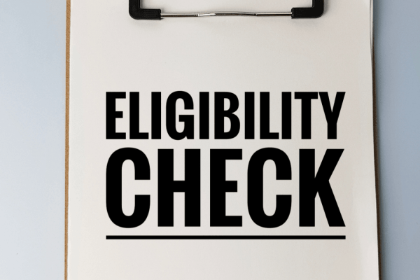 Clipboard showing bonus depreciation eligibility requirements check for IRS tax relief