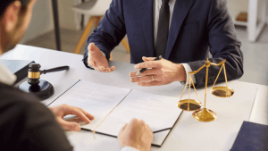 Attorney explaining how to stop IRS wage garnishment during a legal consultation