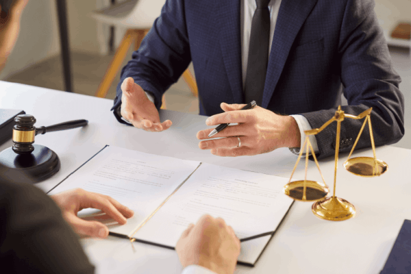 Attorney explaining how to stop IRS wage garnishment during a legal consultation
